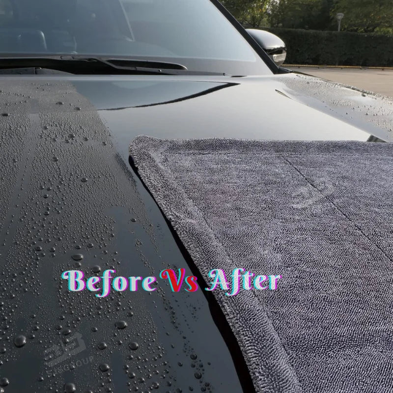 High Quality 800gsm 1000gsm 60*90cm Drying Towel Car 1200 Gsm Car Drying Towel 1400gsm Twisted Loop Drying Towels