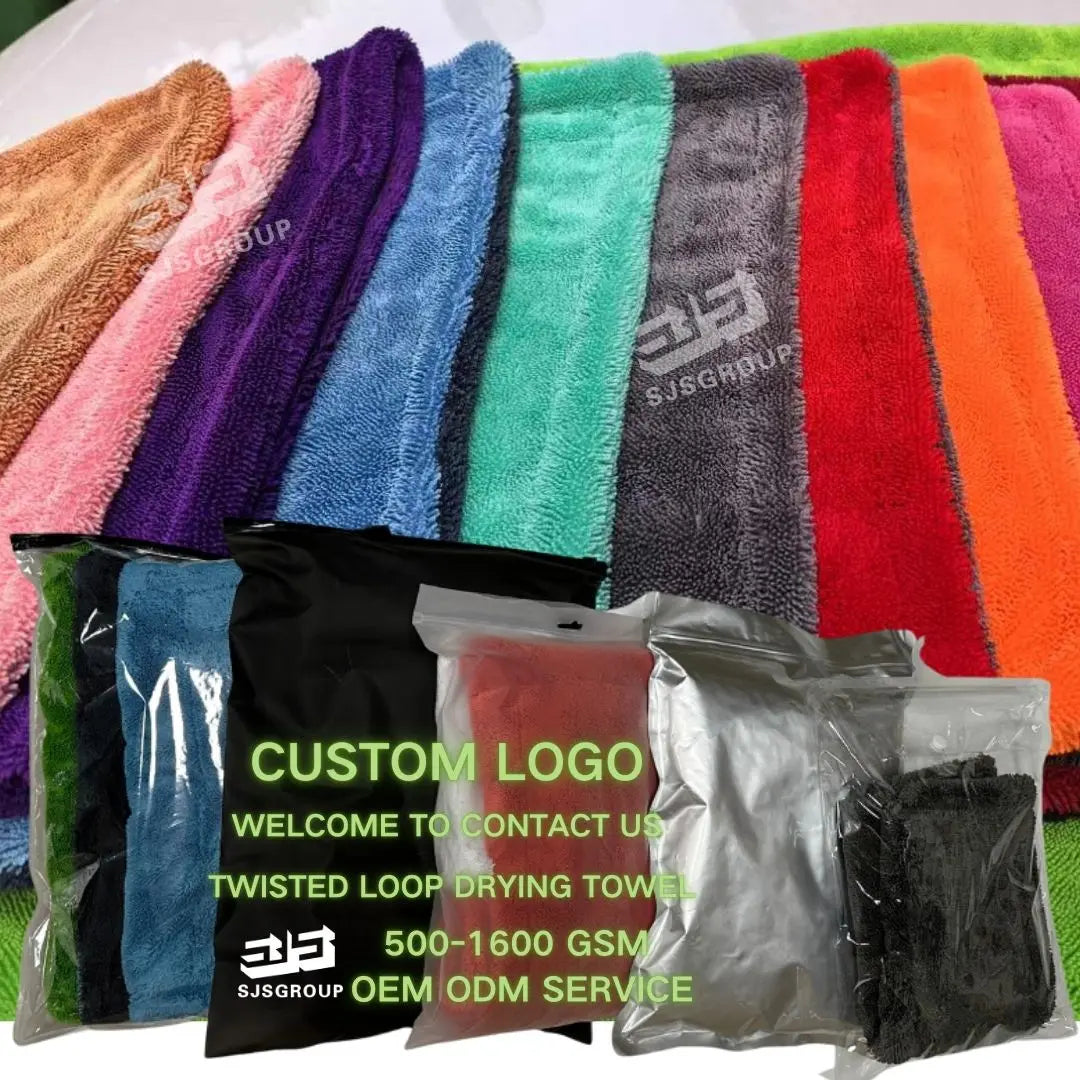 High Quality 800gsm 1000gsm 60*90cm Drying Towel Car 1200 Gsm Car Drying Towel 1400gsm Twisted Loop Drying Towels