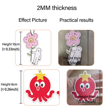 20 pcs Customized Car Air Freshener Free Design Car Accessories Aromatherapy Any Shape Any Picture Can Be Customized Advertising