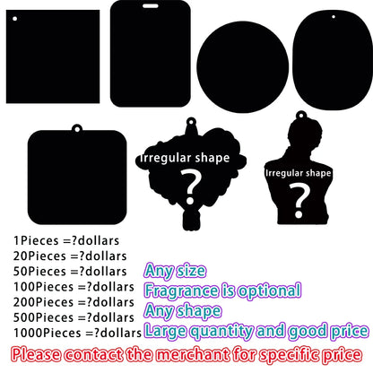 20 pcs Customized Car Air Freshener Free Design Car Accessories Aromatherapy Any Shape Any Picture Can Be Customized Advertising